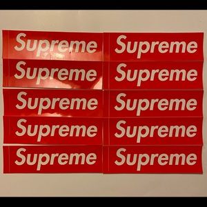 Supreme box logo stickers